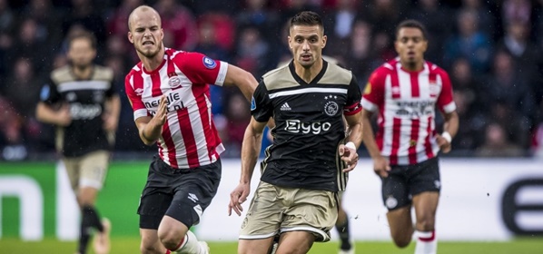 Foto: Ophef om PSV – Ajax: “Een bewuste middelvinger?”