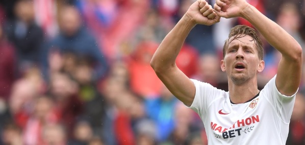 Foto: Luuk de Jong blameert zich met Sevilla in Copa del Rey