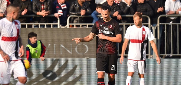 Foto: Ibrahimovic is al weer van de nul af bij AC Milan