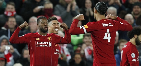 Foto: Liverpool mede dankzij scorende Wijnaldum weer 22 punten los