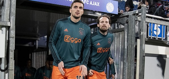 Foto: Ajax-fans gruwelen van actie Tadic: “Zo’n teken aan de wand”