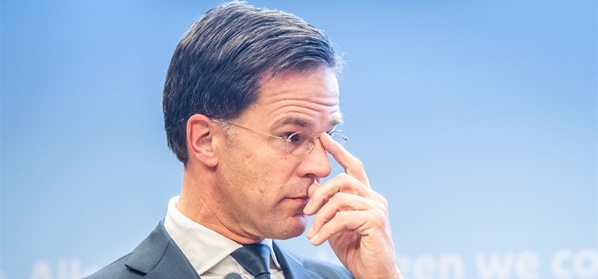 Foto: Minister-president Rutte: “Risico is voor KNVB en juristen”