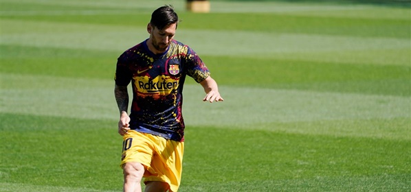 Foto: Transfergeruchten Messi zorgen voor hilariteit bij Barça