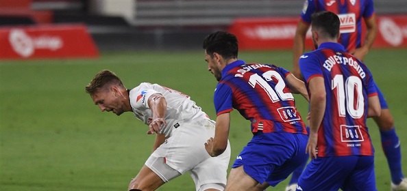 Foto: Sevilla wint op frustrerende avond voor Luuk de Jong