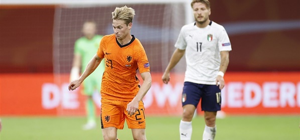 Foto: ‘Oranje-internationals laten Frenkie de Jong in de steek’