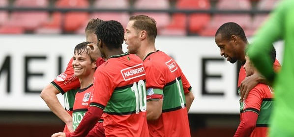 Foto: NEC laat geen spaan heel van FC Eindhoven in Nijmeegse voetbalshow