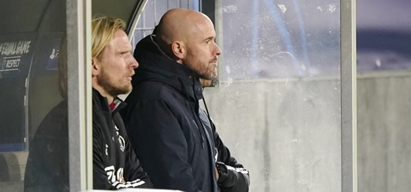 Foto: Ten Hag verklaart opvallende keuze in Ajax-opstelling