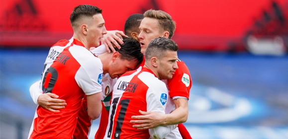 Foto: Feyenoord overtuigt niet, maar wint wel