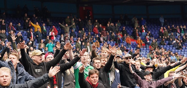 Foto: Feyenoord-fan aangehouden na bedreigingen