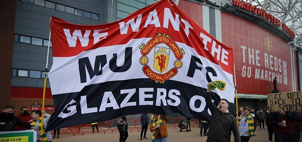 Foto: The Guardian: Glazers hebben lak aan boze United-fans