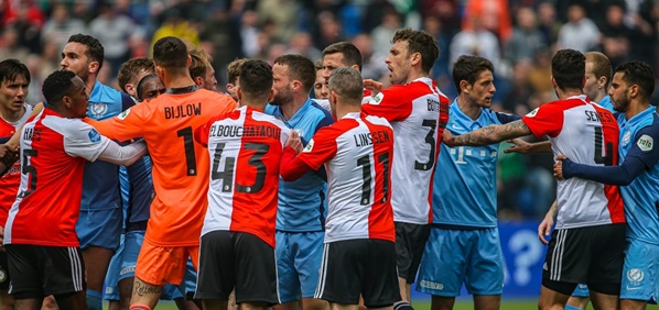 Foto: Spelers Feyenoord strijden om recordtransfer Kuyt