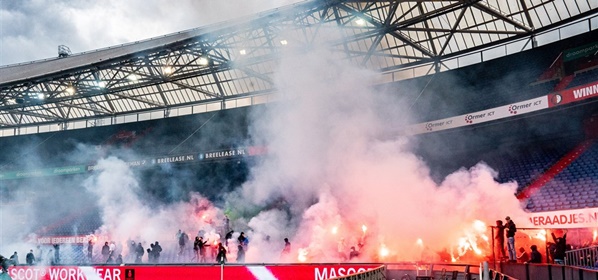 Foto: Schandalig actie Feyenoord-hooligans