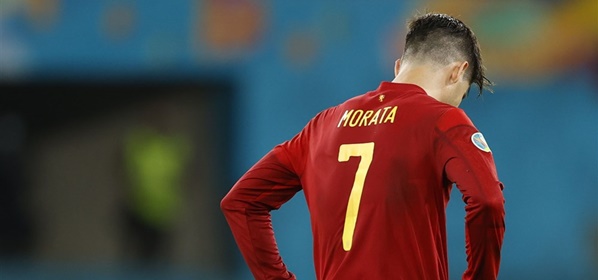Foto: Morata bezorgt Spanje triest record, bijna unicum voor Zweed