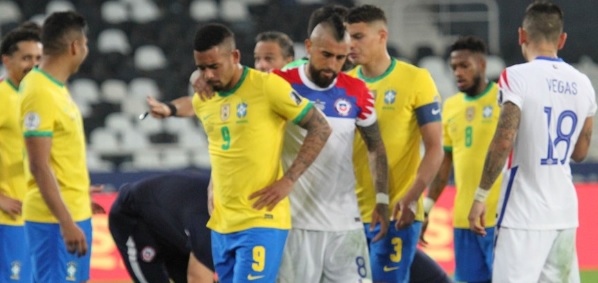 Foto: Gabriel Jesus schrikt Copa America op met vreselijke overtreding (?)