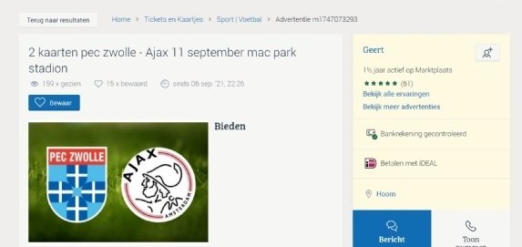 Foto: PEC Zwolle treedt op na ‘Ajax-vondst’ op Marktplaats