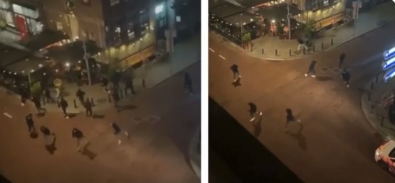 Foto: Beelden van aanval Feyenoord-hooligans op Union-personeel (?)