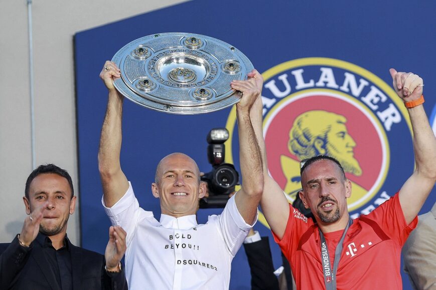 Arjen Robben en Franck Ribéry (Bayern München)