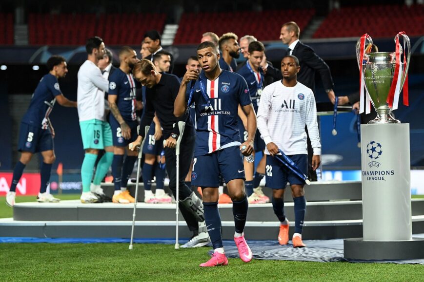 Kylian Mbappé na de Champions League-finale van Paris Saint-Germain