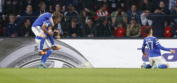 Foto: Euforisch Leicester klopt PSV: “Wij zijn zo jong”