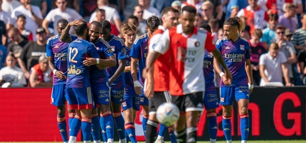 Foto: Olympique Lyon maatje te groot voor Feyenoord