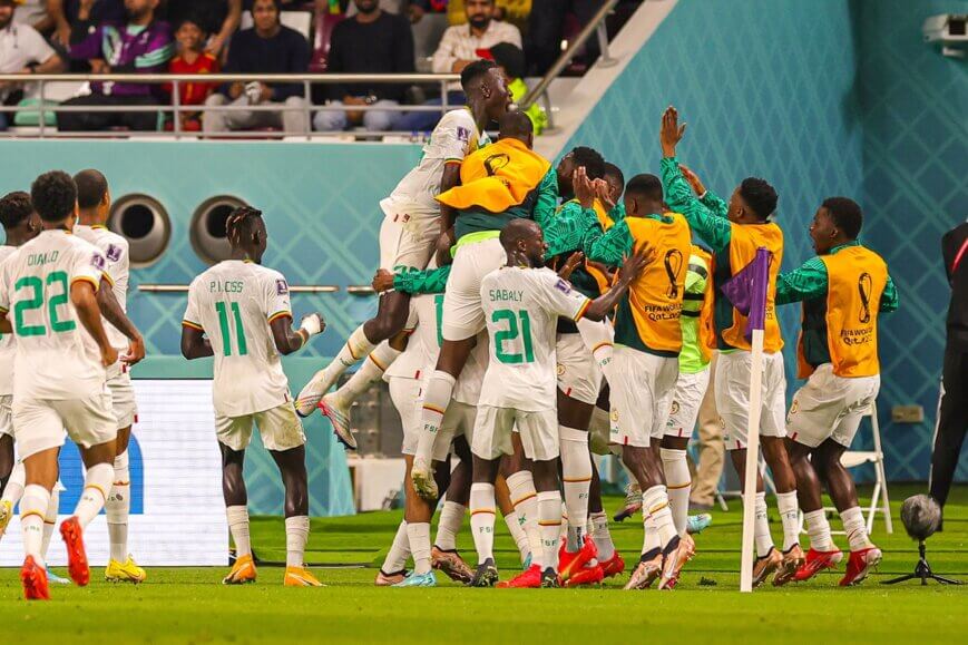 Foto: Senegal viert feest na zege op Ecuador
