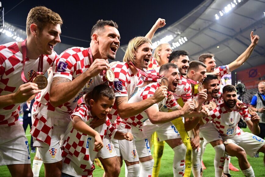 Foto: Ophef over video: WK-Kroaten zingen fascistisch lied