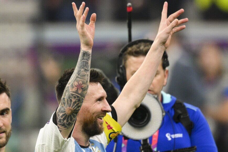 Foto: Supermarkt beschoten: “Messi, we wachten op je”