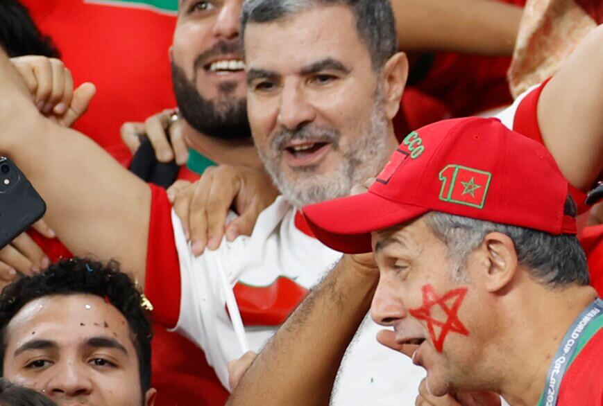Foto: Penalty’s bezorgen Marokko historische zege op Spanje
