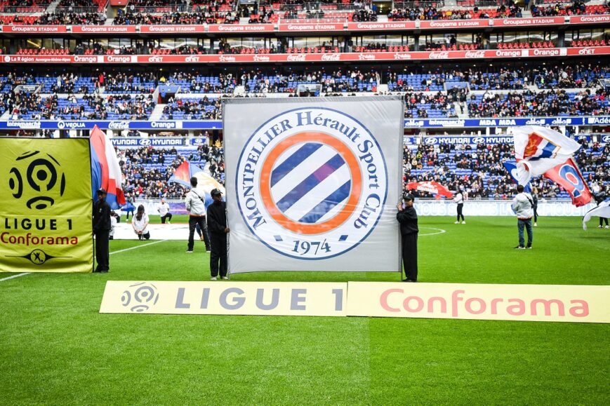 Het logo van Montpellier HSC
