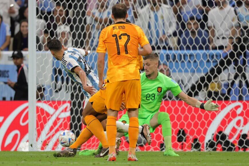 Foto: Argentinië verpest WK-droom Van Gaal