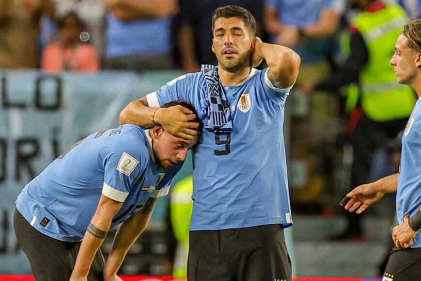 Foto: Luis Suárez barst in huilen uit na WK-drama