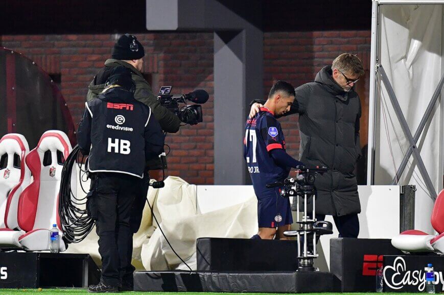 Foto: Mauro Júnior hoort schorsing en mist Feyenoord-uit