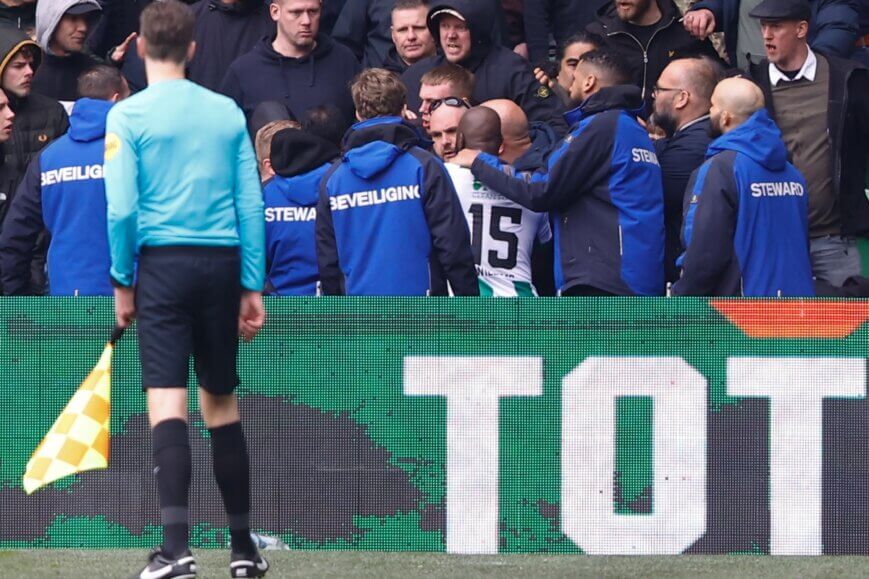 Foto: Jetro Willems reageert op klap Groningen-‘supporter’