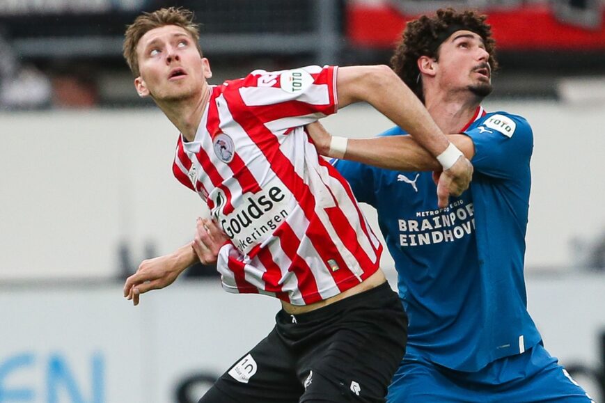 Foto: Sparta-spits Lauritsen reageert op ‘interesse PSV’