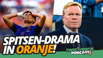 Twee Viertje met Aad-Koeman-Oranje-Ajax-spitsen-Brobbey