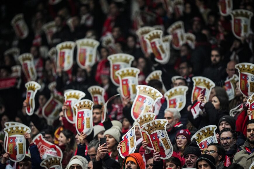 Fans met logo SC Braga