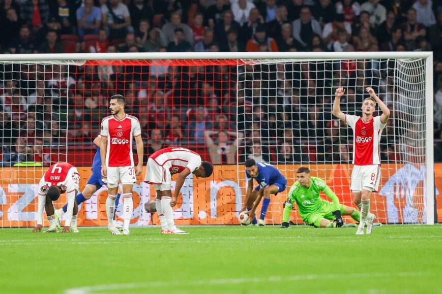 Foto: Verdedigend zwak Ajax speelt gelijk tegen Olympique Marseille