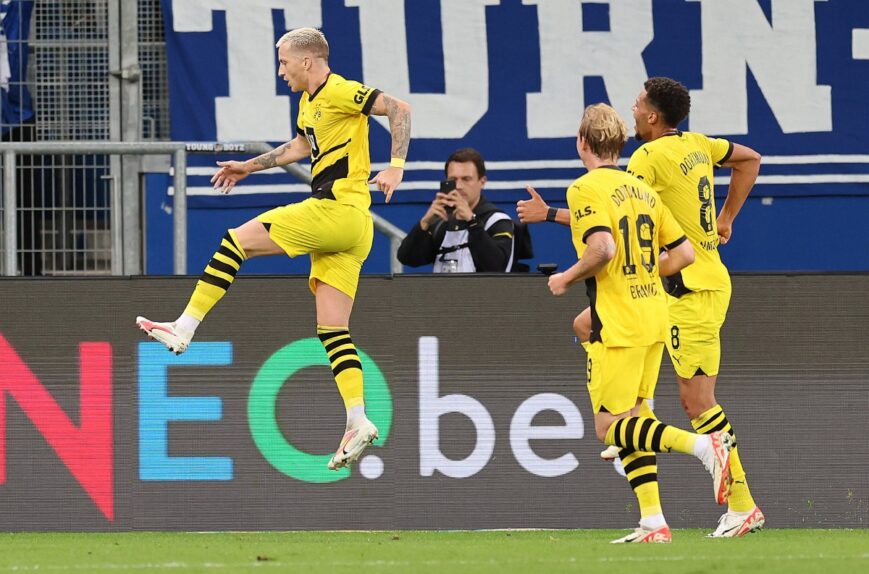 Foto: Malen belangrijk in knappe zege Borussia Dortmund