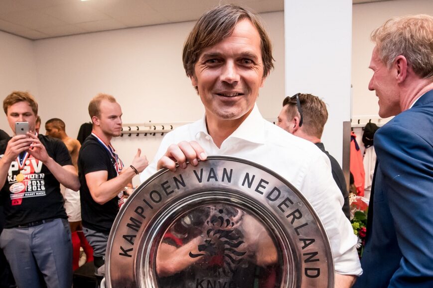Phillip Cocu kampioen als PSV-trainer