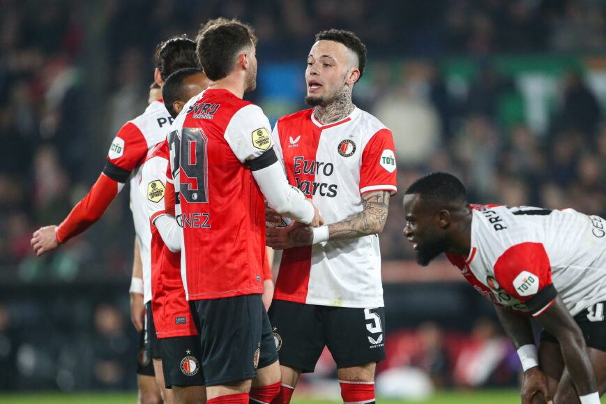 Foto: Slot geeft Feyenoord-duo standje: “Raar, niet goed”