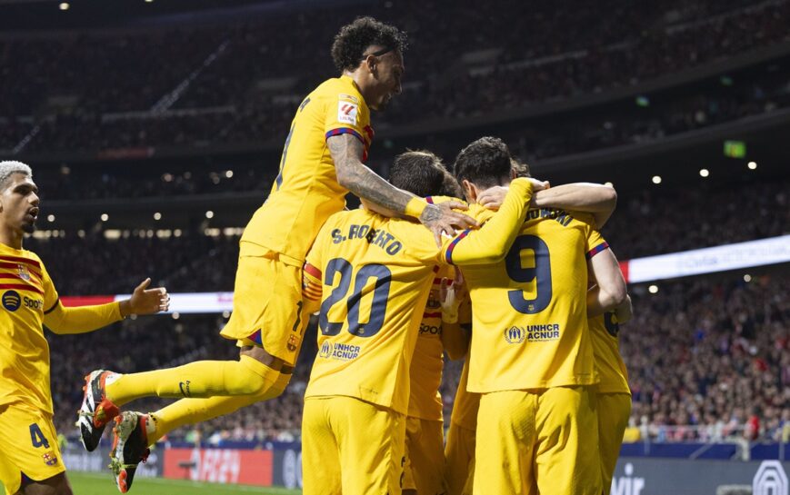 Foto: Barcelona leidt Atlético Madrid naar slachtbank