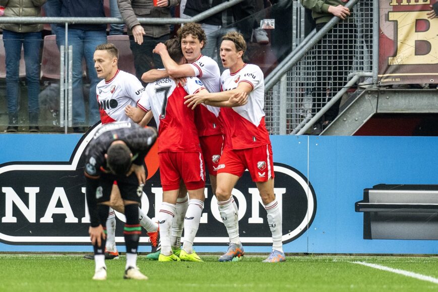 Foto: FC Utrecht is weer subtopper na zege op NEC